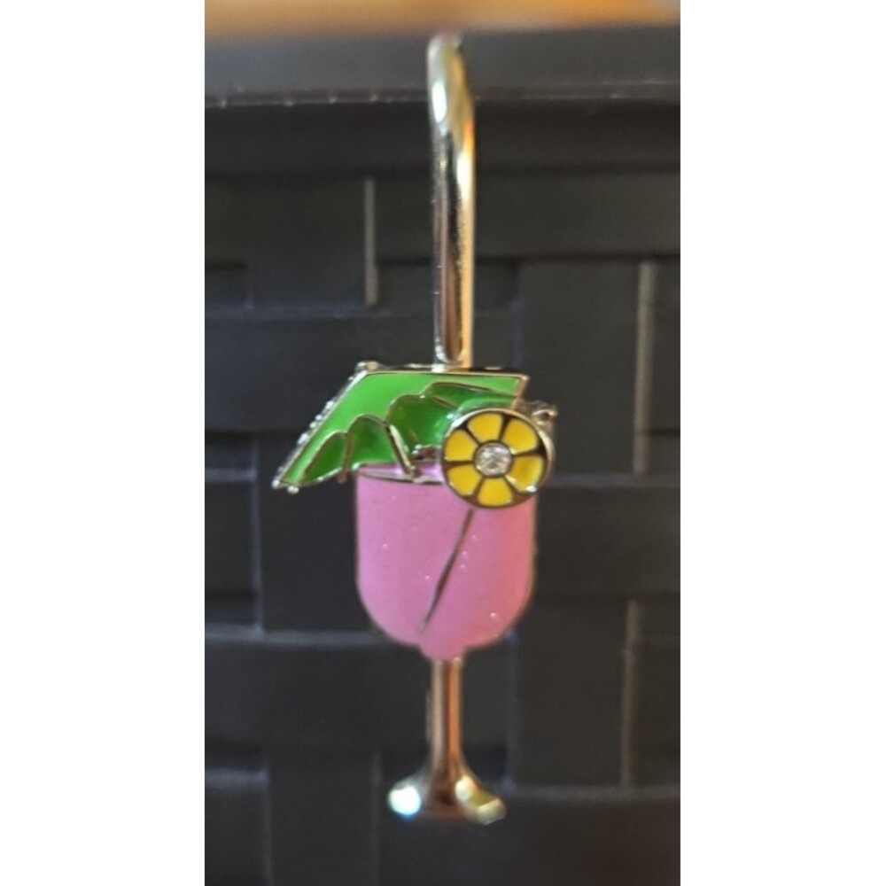 Alexx Inc Finders Key Purse Enamel Umbrella Drink Key Hook Clip Holder Bag Charm